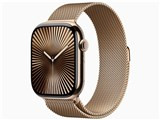 Apple Watch Series 10 GPS+Cellularモデル 46mm MC7T4J/A [ゴールドチタニウムケース・ゴールドミラネーゼループ S/M] JAN:4549995551099