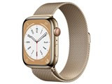 Apple Watch Series 8 GPS+Cellularモデル 45mm MNKQ3J/A [ゴールドステンレススチールケース/ゴールドミラネーゼループ] JAN:4549995340143