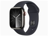 Apple Watch Series 9 GPS+Cellularモデル 41mm MRJ83J/A [グラファイトステンレススチールケース/ミッドナイトスポーツバンド S/M] JAN:4549995401684