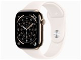 Apple Watch Series 11 GPS+Cellularモデル 46mm MFD54J/A [ゴールドチタニウムケース・ライトブラッシュスポーツバンド S/M] JAN: