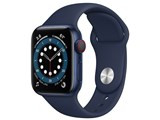 Apple Watch Series 6 GPS+Cellularモデル 40mm M06Q3J/A [ディープネイビースポーツバンド] JAN:4549995170085