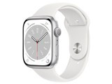 Apple Watch Series 8 GPSモデル 45mm MP6N3J/A [シルバー/ホワイトスポーツバンド] JAN:4549995348576