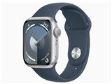 Apple Watch Series 9 GPSモデル 41mm MR903J/A [シルバー/ストームブルースポーツバンド S/M] JAN:4549995400861