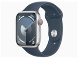 Apple Watch Series 9 GPS+Cellularモデル 45mm MRMH3J/A [シルバー/ストームブルースポーツバンド M/L] JAN:4549995401370