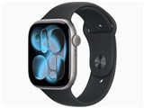 Apple Watch Series 11 GPSモデル 46mm MEV44J/A [スペースグレイ・ブラックスポーツバンド M/L] JAN:
