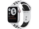 Apple Watch Nike SE GPS+Cellularモデル 40mm MYYW2J/A [ピュアプラチナム/ブラックNikeスポーツバンド] JAN:4549995169614