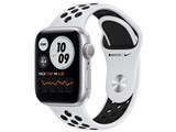Apple Watch Nike Series 6 GPSモデル 40mm M00T3J/A [ピュアプラチナム/ブラックNikeスポーツバンド] JAN:4549995176834