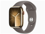 Apple Watch Series 9 GPS+Cellularモデル 45mm MRMR3J/A [ゴールドステンレススチールケース/クレイスポーツバンド S/M] JAN:4549995401769
