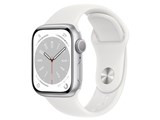 Apple Watch Series 8 GPSモデル 41mm MP6K3J/A [シルバー/ホワイトスポーツバンド] JAN:4549995348538