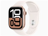 Apple Watch Series 10 GPSモデル 42mm MWWJ3J/A [ローズゴールド・ライトブラッシュスポーツバンド M/L] JAN:4549995501087