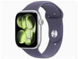Apple Watch Series 11 GPSモデル 46mm MEV94J/A [シルバー・パープルフォグスポーツバンド S/M] JAN: