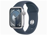 Apple Watch Series 9 GPSモデル 41mm MR913J/A [シルバー/ストームブルースポーツバンド M/L] JAN:4549995401066