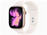 Apple Watch Series 11 GPSモデル 46mm MEV64J/A [ローズゴールド・ライトブラッシュスポーツバンド S/M] JAN: