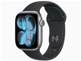 Apple Watch Series 11 GPSモデル 42mm MEQW4J/A [スペースグレイ・ブラックスポーツバンド S/M] JAN: