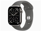 Apple Watch Series 11 GPS+Cellularモデル 46mm MFCX4J/A [ナチュラルチタニウムケース・ストーングレイスポーツバンド M/L] JAN: