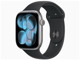 Apple Watch Series 11 GPSモデル 46mm MEV04J/A [スペースグレイ・ブラックスポーツバンド S/M] JAN: