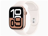 Apple Watch Series 10 GPSモデル 46mm MWWT3J/A [ローズゴールド・ライトブラッシュスポーツバンド S/M] JAN:4549995501162