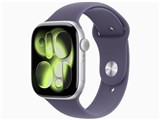 Apple Watch Series 11 GPS+Cellularモデル 46mm MFCP4J/A [シルバー・パープルフォグスポーツバンド S/M] JAN: