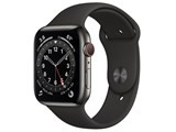 Apple Watch Series 6 GPS+Cellularモデル 44mm M09H3J/A [グラファイトステンレススチールケース/ブラックスポーツバンド] JAN:4549995170290